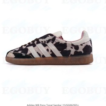 阿迪达斯 Adidas WB Pony Tonal Samba 奶牛🐄斑点印花毛绒运动板鞋