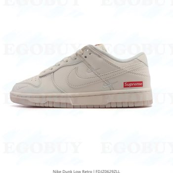 耐克 Nike Dunk Low Retro 运动鞋经典复古滑板鞋 至尊 supreme