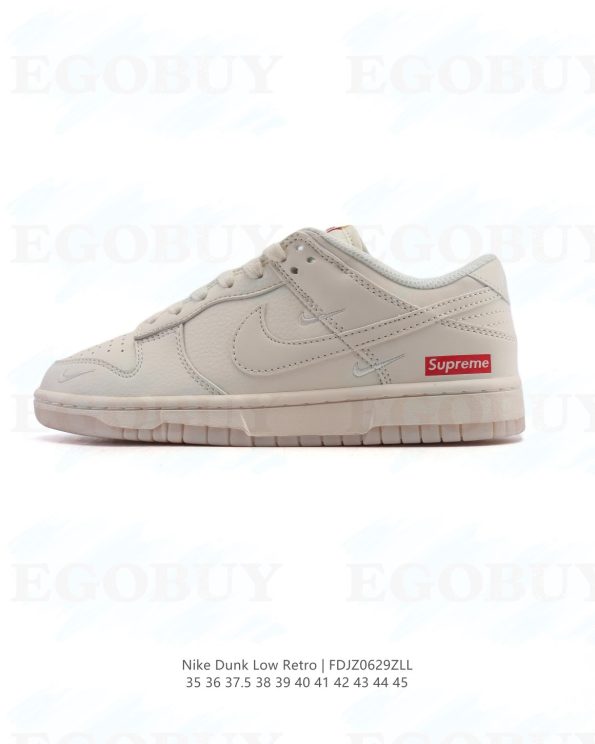 耐克 Nike Dunk Low Retro 运动鞋经典复古滑板鞋 至尊 supreme