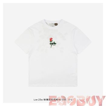 Loewe 罗意威 25ss 玫瑰花印花短袖
