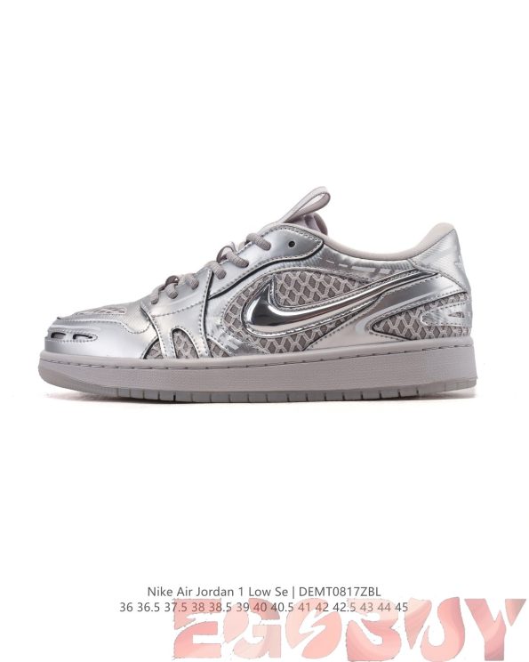Air Jordan 1 Low Method of Make Metallic Silver
