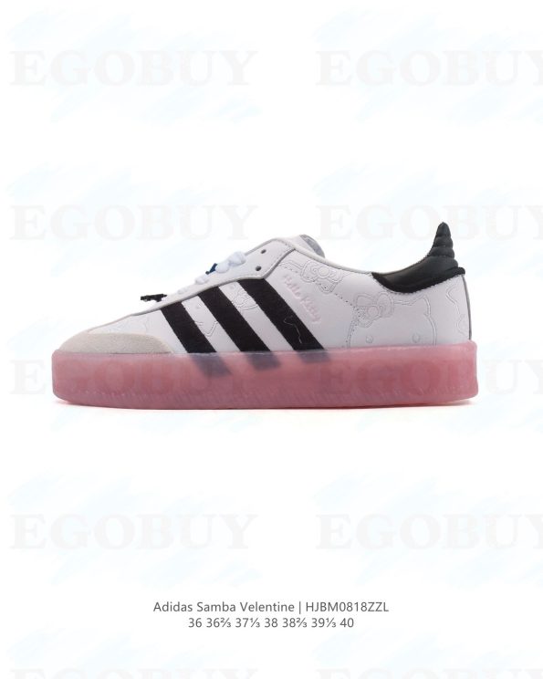 阿迪达斯 Adidas 女款运动鞋 三叶草SAMBA VELENTINE 休闲鞋 德训鞋 hello kitty 复古板鞋经典运动鞋