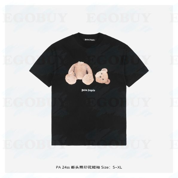 Palm Angels 棕榈天使 24ss 断头熊印花短袖