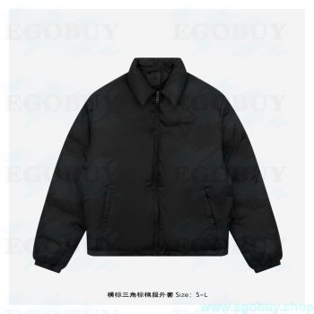 Prada/普拉达 25Fw 横标三角标棉服外套