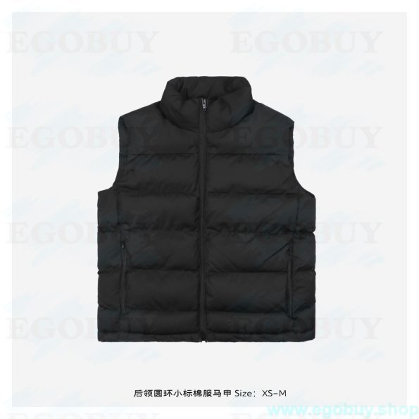 balenciaga/巴黎世家 25Fw 后领圆环小标棉服马甲