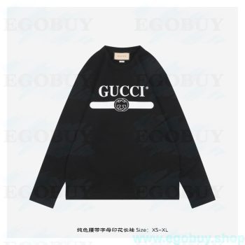Gucci/古驰 25Fw 纯色腰带字母印花长袖