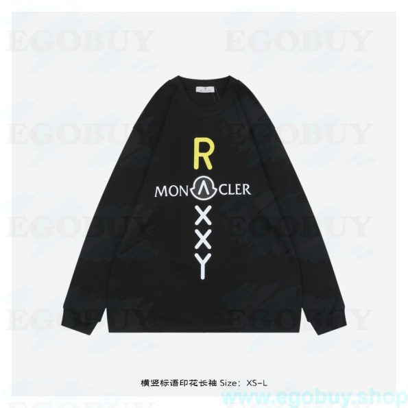 Moncler 盟可睐 蒙口 横竖标语印花长袖