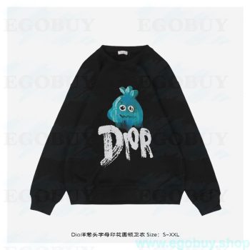 Dior/迪奥 24Fw Dio洋葱头字母印花圆领卫衣