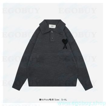 B Ami 25Fw 爱心Polo毛衣