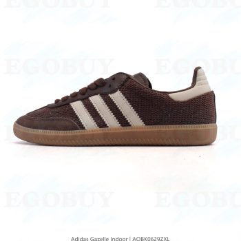阿迪达斯 Adidas Originals Gazelle Indoor复古三叶草防滑透明橡胶板鞋经典运动鞋