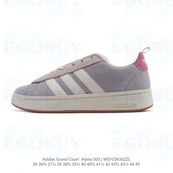 阿迪达斯 ADIDAS男女GRAND COURT ALPHA 00s网球鞋 舒适百搭小白鞋